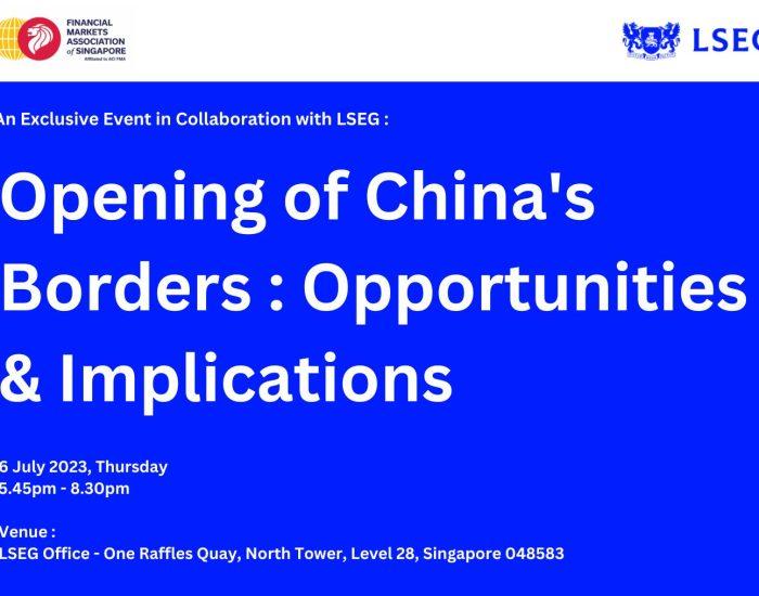 Opening of China’s Borders: Opportunities and Implications